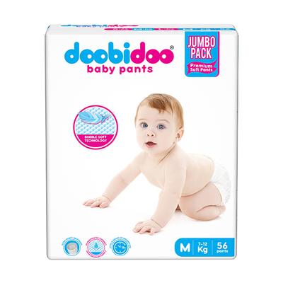 Doobidoo Baby Pants Jumbo Pack (M) 56's - Diapers & Wipes