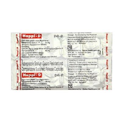 Happi D Capsule 10'S - Ulcer/Reflux/Flatulence-Aaa
