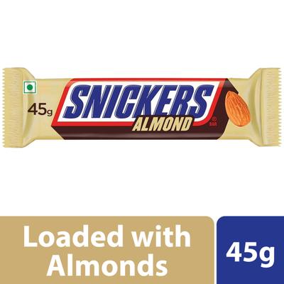 Snickers Almond Chocolate Bar 45 gm - Nutritional Bars