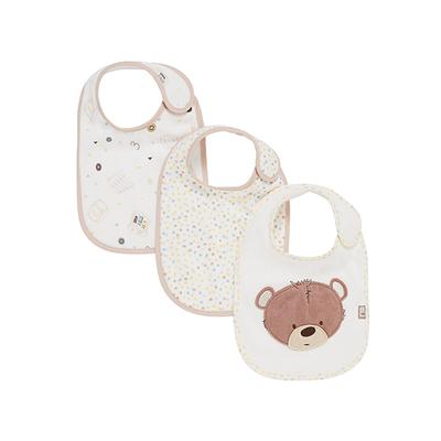 Mothercare Teddy's Toy Box Bibs - Multicolor (Pack of 3) - Feeding & Nursing
