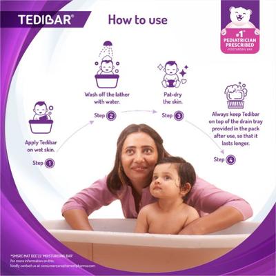 TEDIBAR BATHING Bar 2X100gm - Baby Soap