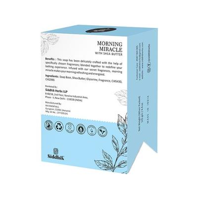 Siddhik Morning Miracle with Shea Butter Bathing Bar 125 gm - Personal Care (Ayush)
