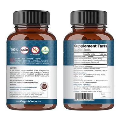 Organic Veda Pre Workout Veg Capsule 120's - Health Products
