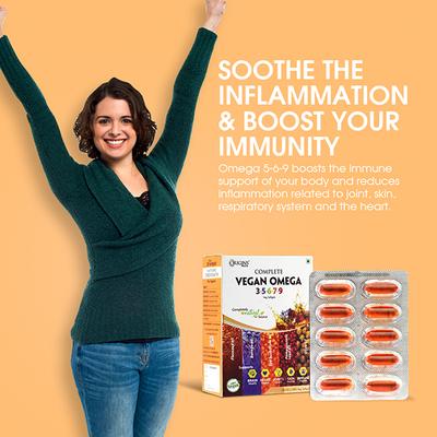 Origins Nutra Complete Vegan Omega 3-5-6-7-9 Softgel Capsule (Pack of 3 x 10's) - Omega Fish Oil Fatty Acids