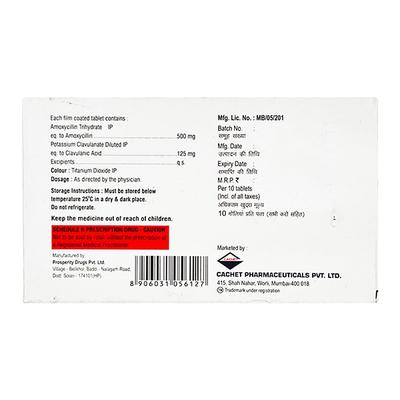 COMBILOX CV 625 Tablet 10's - Bacterial Infections-Pen