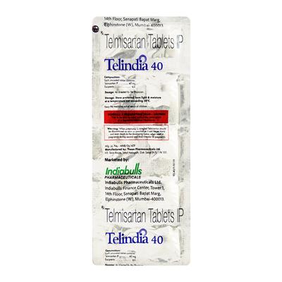 TELINDIA 40 Tablet 10's - Hypertension-Ang