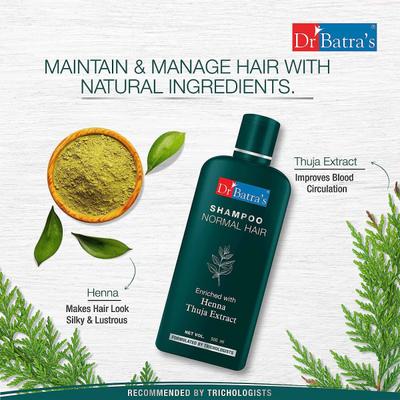 Dr Batra's Shampoo 500 ml + Hair Fall Control Serum 125 ml + Conditioner 100 ml - Hair Treatment