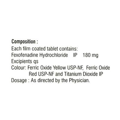 Fextim 180mg Tablet 10'S - Allergies-Ant