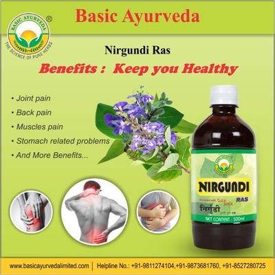 Basic Ayurveda Nirgundi Ras 500 ml - Ayurvedic Juices