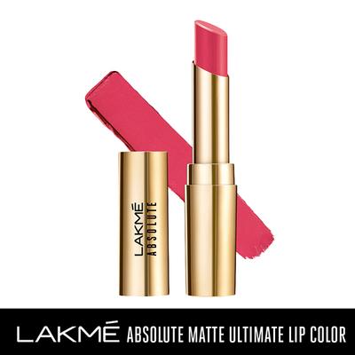 Lakme Absolute Matte Ultimate Lip Color With Argan Oil 202 Rose Pink 3.4gm - Lipsticks