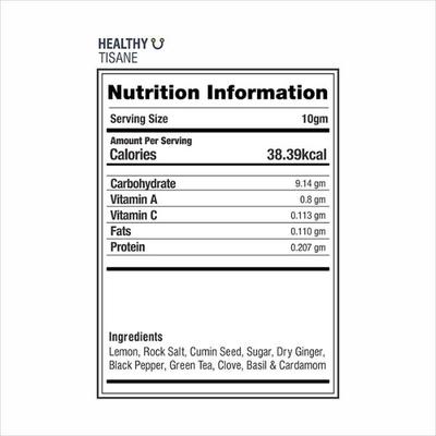 Siddhik Healthy U Tisane Tea Granules - Lemon 250 gm - Teas