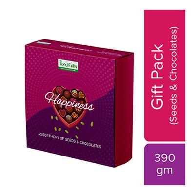 The Food Folks Happiness Gift Pack (Seeds & Chocolate) 390 gm - Nutritional Bars