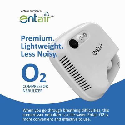 Entair Premium O2 Low Noise Compressor Nebulizer - White 1's - Nebulizers / Vaporizer