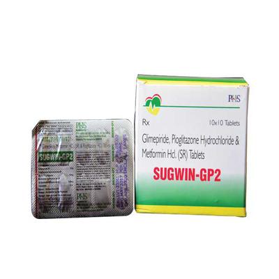 SUGWIN GP 2mg Tablet 10's - Diabetes-Ant