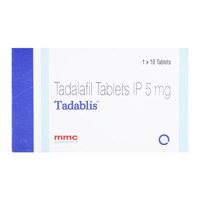 TADABLIS 5mg Tablet 10's - Impotence/Erectile Dysfunction (Ed)