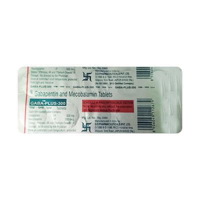 GABA PLUS 300 Tablet 10's - Neuropathic Pain-Dru