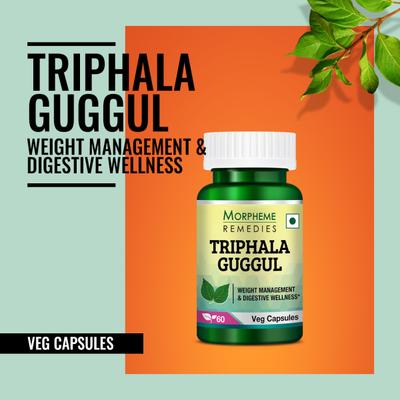 Morpheme Remedies Triphala Guggul Supplements 500mg Extract 60's - Herbal Dietary Supplement