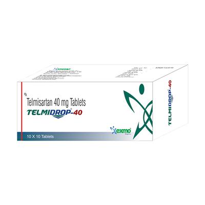 TELMIDROP 40 Tablet 10's - Hypertension-Ang