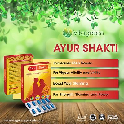 VitaGreen Ayur Shakti Capsules 10's - Herbal Dietary Supplement