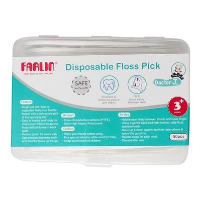 Farlin Disposable Floss Toothpick 50's - Baby Oral Care