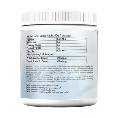 Mint Veda MSM Powder (Pack of 2 x 200 gm) - Calcium And Minerals