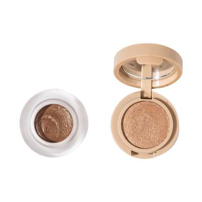 Simply Nam Illuminating Cream & Powder Eyeshadow - Rustic Chocolate Brown 2 gm each 2's - Eyeshadow, Bases & Primers