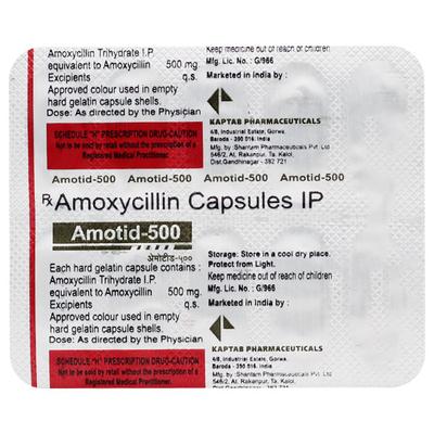 AMOTID 500 Capsule 10's - Bacterial Infections-Pen