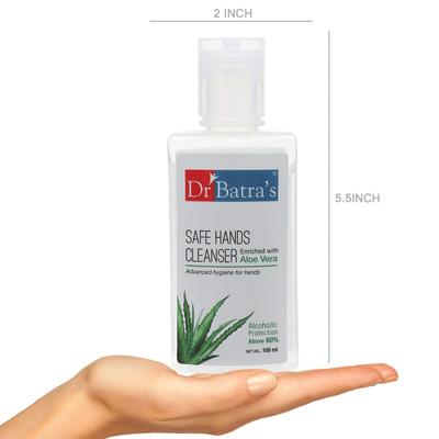 Dr. Batra's Safe Hands Cleanser Liquid - Aloe Vera 100 ml - Hand Sanitizer