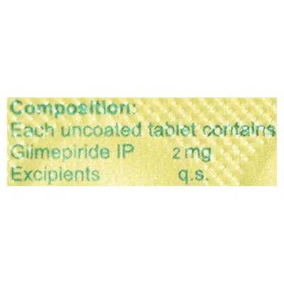 Glusens 2mg Tablet 10'S - Diabetes-Ant