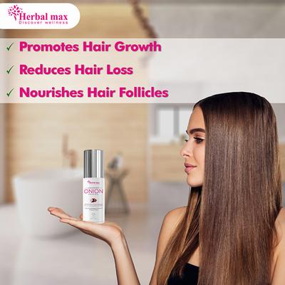 Herbal Max Advanced Pure & Natural Onion Hair Oil 100 ml - Hair Oils