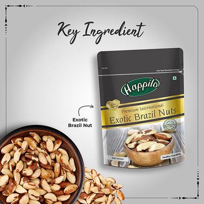 Happilo Premium International Exotic Brazil Nuts 150 gm - Vital Health