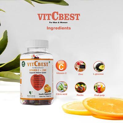 HealthBest VitCbest Vitamin C + Zinc Gummies 30's - Multi-Vitamins