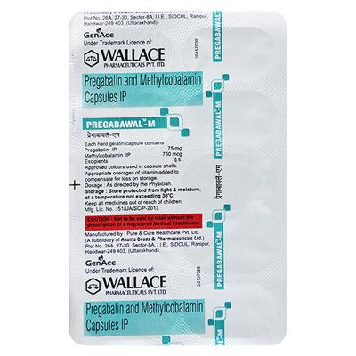 PREGABAWAL M Capsule 10's - Neuropathic Pain-Dru