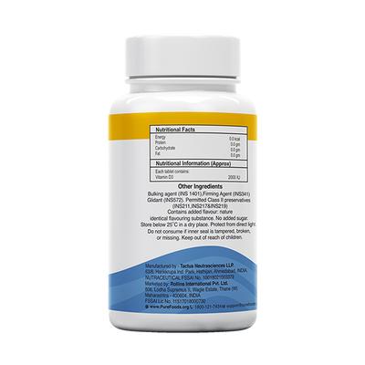 PureFoods Vitamin D3 2000 IU Tablet 60's - Multi-Vitamins