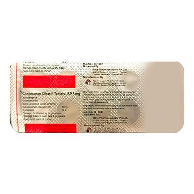 ACTINSAR 8 Tablet 10's - Hypertension-Ang