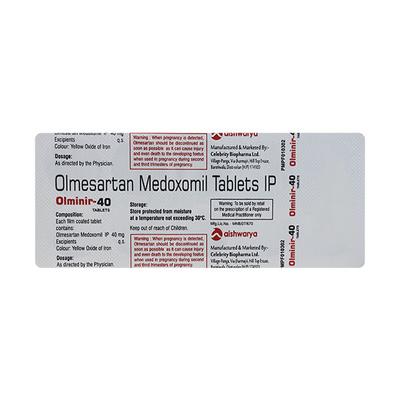 OLMINIR 40 Tablet 10's - Hypertension-Ang