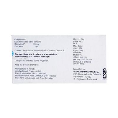 Cilaheart 20mg Tablet 10'S - Hypertension-Cal