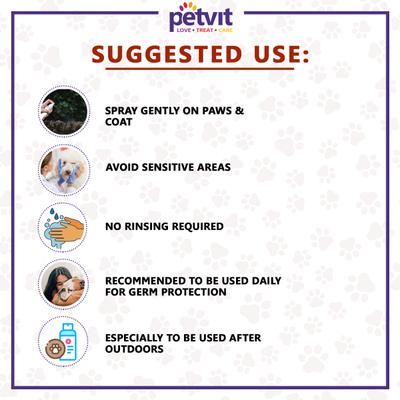 Petvit Pet Sanitizer 100 ml - Pet Grooming