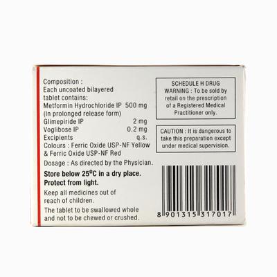 Triposmeal 2mg Tablet 10'S - Diabetes-Ant