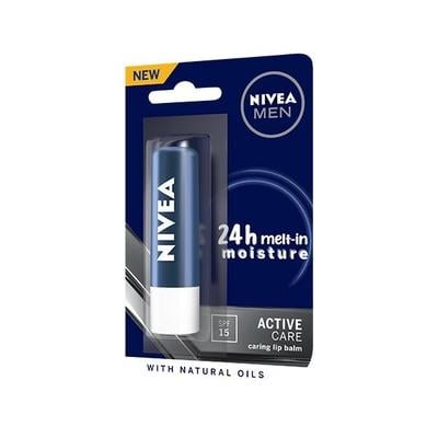 Nivea Men SPF 15 Lip Balm - Active Care 4.8 gm - Lip Balms