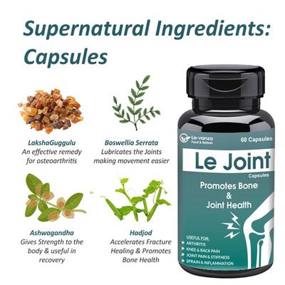 Le-Vanza Le Joint Pain Kit (Capsule 60's + Oil 50 ml) - Pain Relief (Ayush)