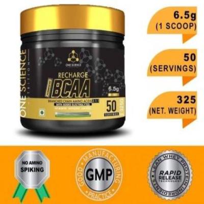 One Science Nutrition Recharge BCAA Powder - Kiwi Blast (50 Servings) 325 gm - Bcaa Supplements