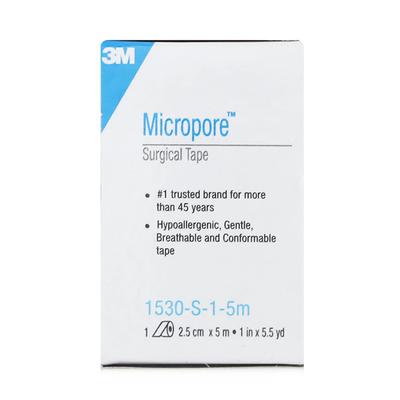 3M Micropore Adhesive Surgical Tape - (2.5 cm x 5 m) (1530-S-1-5M) - Tapes & Films