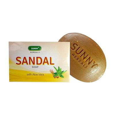 Sunny Herbals Sandal Soap With Aloe Vera 75 gm - Soaps