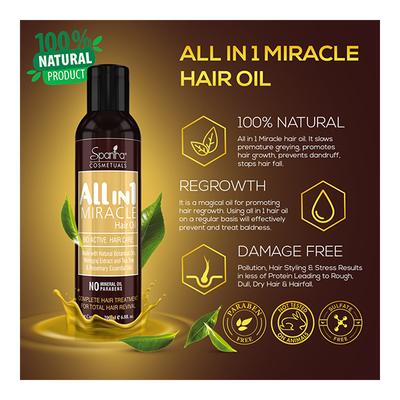 Spantra Cosmetuals All in 1 Miracle Hair oil 200 ml - Hair Oils