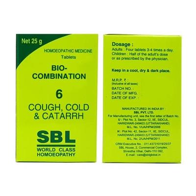 SBL Bio-Combination 6 Tablet 25 gm - Bio-Combination