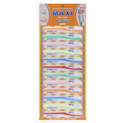 Maxi Angular Toothbrush - Hard 12's - Toothbrushes