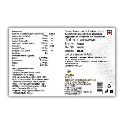 TENDOSTRONG OA Tablet 10's - Supplements-Sup