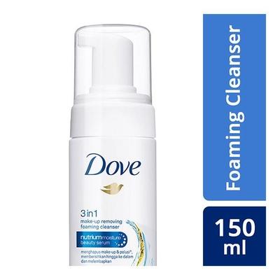 Dove 3-in-1 Makeup Removing Foaming Cleanser 150 ml - Face Wash & Cleansers