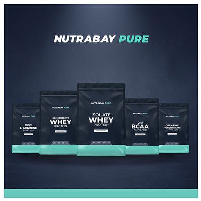 Nutrabay Pure Isolate Whey Protein Powder - Unflavoured 1 kg - Whey Proteins